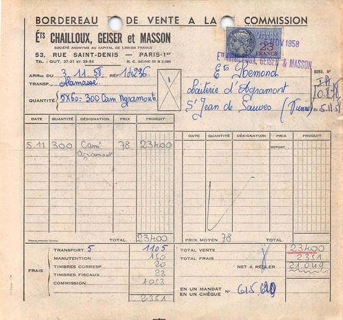 1958 ets chailloux - geiser, et
