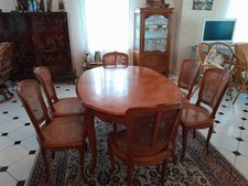 Table et 6 chaises style REGENCE bois massif (salle à manger)