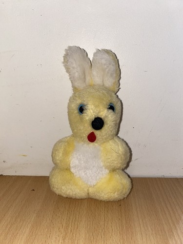 Mini peluche lapin jaune