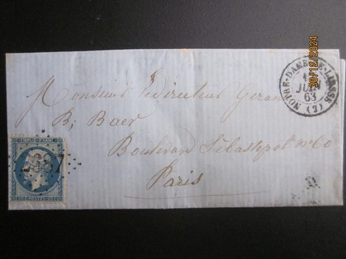 Lettre 2687 notre dame - gc,