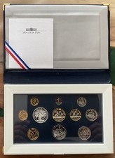 FRANCE 1992 COFFRET BE Belle Epreuve SERIE 11 Monnaies 1 centime à 100 Francs