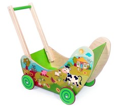 Jouet En Bois Poussette De
