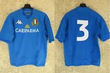 Maillot rugby ITALIE n°3 vintage maglia ITALIA CASTROGIOVANNI KAPPA home shirt L