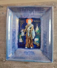 Céramique émaillé Icône Santik Du Jean Discalcéat signé Kemper Michel Folscheid