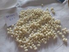 lot de 600 perle ancienne blanc cassé ivoire perle de Briare olive ovale
