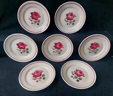 7x Assiette Plate Demi