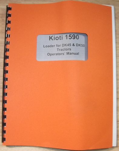 Kioti 1590 chargeur opération - kioti,