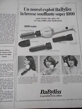 Publicité 1977  Babyliss la brosse soufflante super 1000  French AD