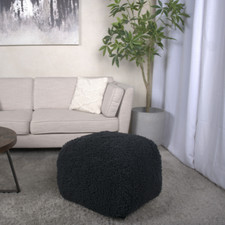 Spongy microfiber square pouf - spongy,