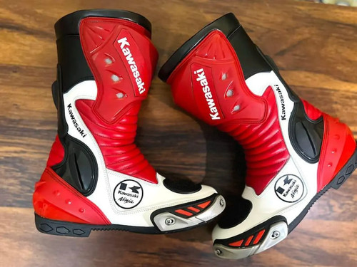 Kawasaki bottes moto cuir - bottes,