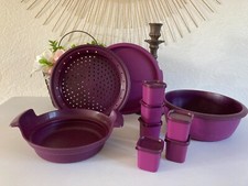 1024⚜️ Micro Vap' Cuiseur Vapeur Micro-Onde Tupperware Violet Avec 6 Pots