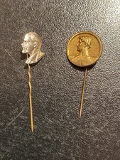 Rare Lot 2 Épingles Broche Ancienne French Antique Militaire ?