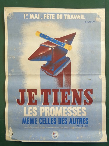 Affiche ancienne guerre 45 - affiche, 39-45