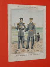 CHROMO 1890-1910 BON-POINT ECOLE MARINE FRANCE CAPITAINE VICE-AMIRAL ILL. JAZET