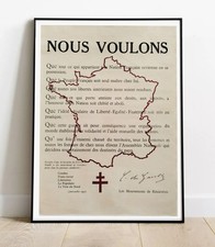 Poster retro - De Gaulle -