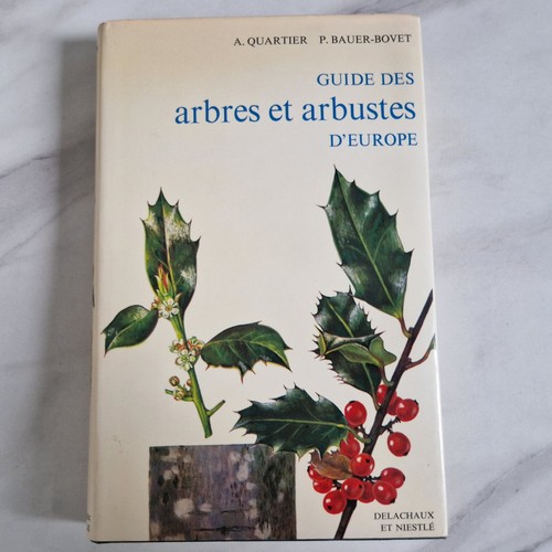 Ancien livre guide - livre, arbres