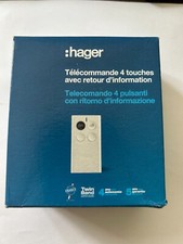 Logisty Hager Télécommande 4 boutons avec retour RLF002X