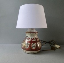 lampe en céramique signée, Gustave Reynaud atelier le Murier Vallauris années 60