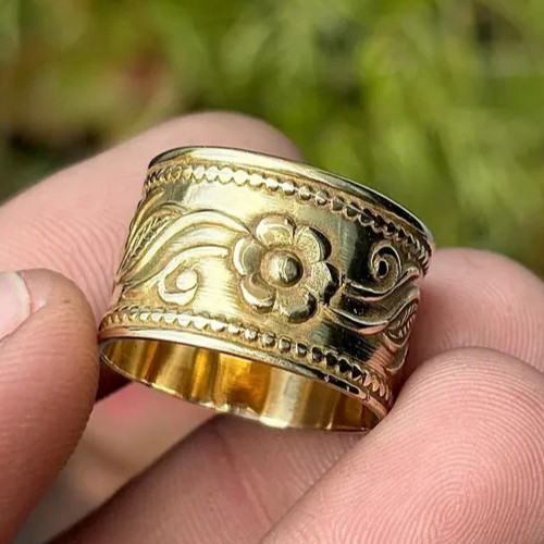 Bague large bande - , en