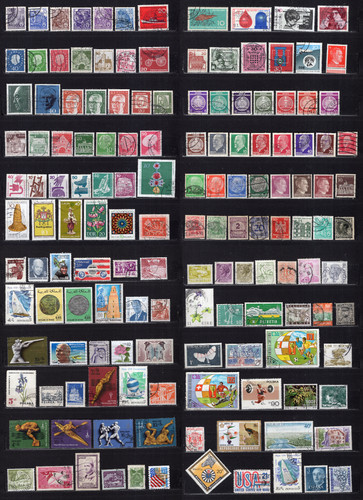 Lot timbres divers monde - de,