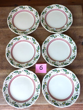 rare série de 6 assiettes