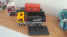 PLAYMOBIL 70771 CAMION DE TRANSPORT CONTAINER + 70444 CAMION BENNE PLATEFORME