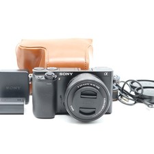 Sony Alpha a6000 ILCE-6000 w/16-50mm Black Shutter Count: 1530 [Near Mint]