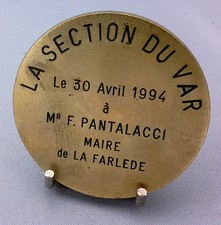 MEDAILLE EN BRONZE FLANDRES