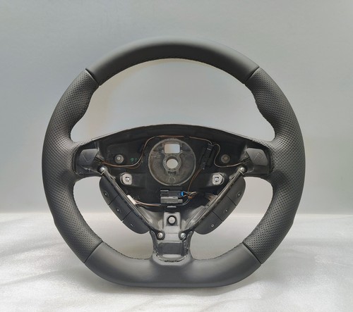 Volant direction cuir noir - volant,