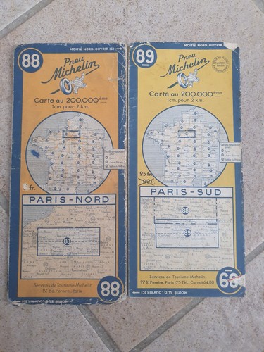 Anciennes cartes michelin - anciennes,
