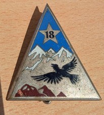 Insigne Chasseurs Alpins Section Eclaireurs Skieurs 18 BCA Drago Beranger