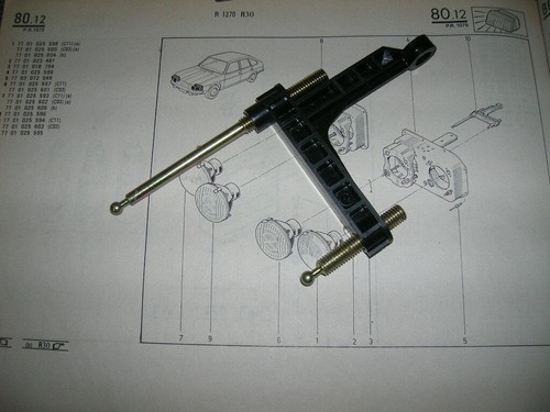 Renault r30 palonnier phare - de,