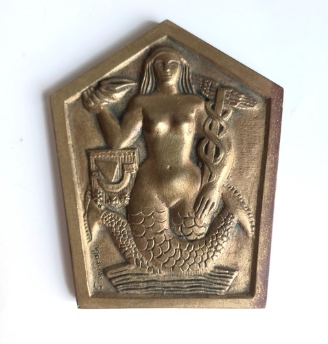 Plaque esso bronze par - bronze,