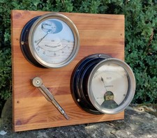 Ensemble Voltmètre (J.Carpentier), Ampèremètre (CdC),Poignée de manœuvre motrice