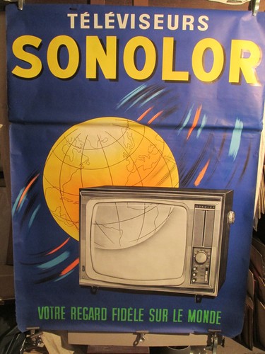 Affiche ancienne sonolor - tv,