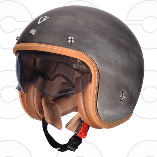 Casque moto jet vintage - de,