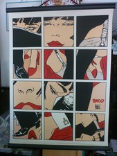 PRATT /   TANGO  /  KAKEMONO  /  SERIGRAPHIE SUR TOILE  /  100 X 75  CM