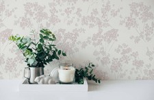 Papier Peint Floral Avec Un