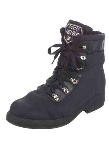 Chanel boots godillots nylon - boots,