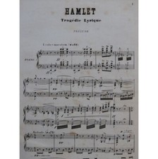 THOMAS Ambroise Hamlet Opéra Chant Piano 1868