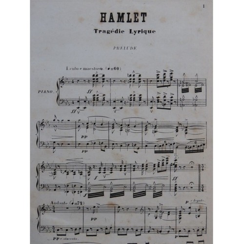 Thomas ambroise hamlet - hamlet, opéra