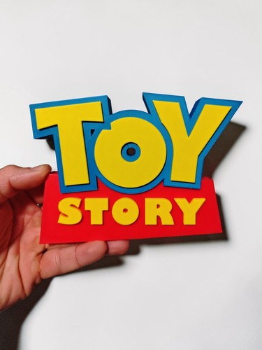 Plaque logo toy story - logo, 3d