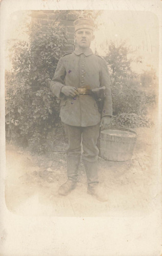 Carte postale photo ww1 soldat - postale,