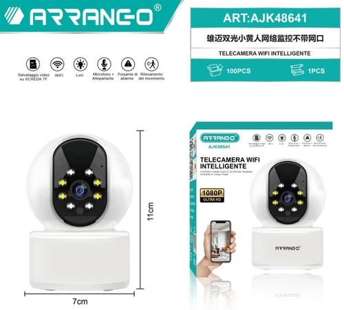 Caméra cam sans fil - fil, led