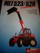 CATALOGUE - AGRICOLE - TRACTEUR - ELEVATEUR MANITOU MLT 523 / 526 ( réf 66