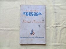 Tracteur FORDSON Major - manuel d'entretien - 1953