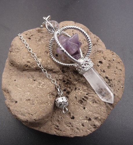 Pendule merkaba cristal - merkaba, de