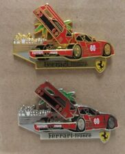 LOT DE 2 PIN'S FERRARI FRANCE F40  ARTHUS BERTRAND - SPORT-AUTO