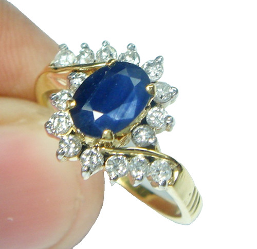 Bague saphir jaune - bague,