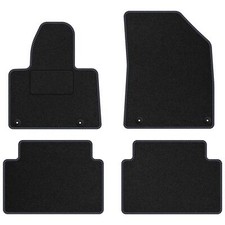 CI12-1 Jeu Tapis Sol Velour STREAK Gris pour Citroen C5 II 2008-2017 moquette do